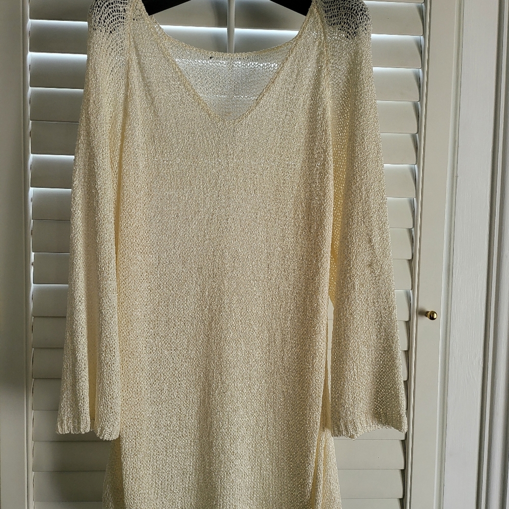 Knit Sweater, size M, Cream